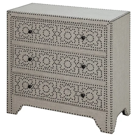 Springfield 3 Drawer Nailhead Chest